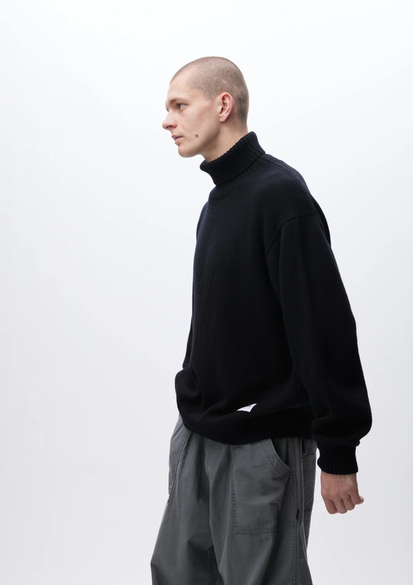 TURTLENECK SWEATER/タートルネック セーター(BLACK)