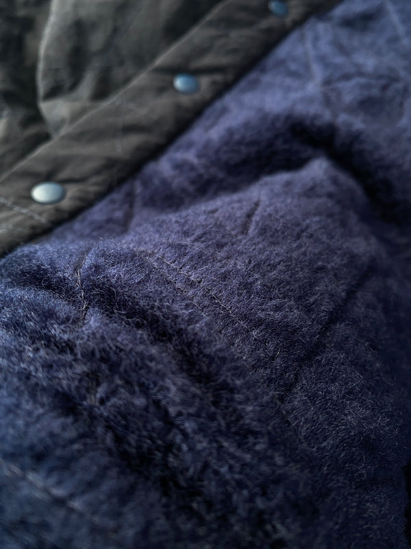 【PAPERSKY WEAR|ペーパースカイウェア】P-QUILT SHIRT/P-キルトシャツ(NAVY)