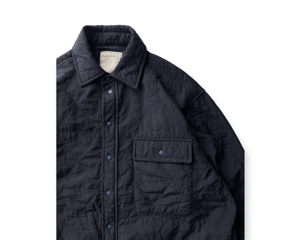 【PAPERSKY WEAR|ペーパースカイウェア】P-QUILT SHIRT/P-キルトシャツ(NAVY)