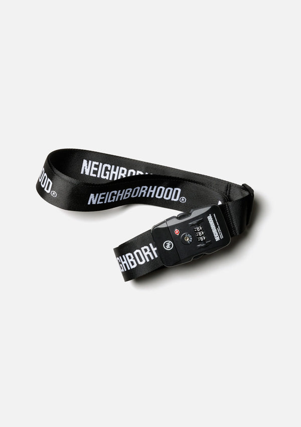【NEIGHBORHOOD|ネイバーフッド】CI SUITCASE BELT/CIスーツケースベルト(BLACK)