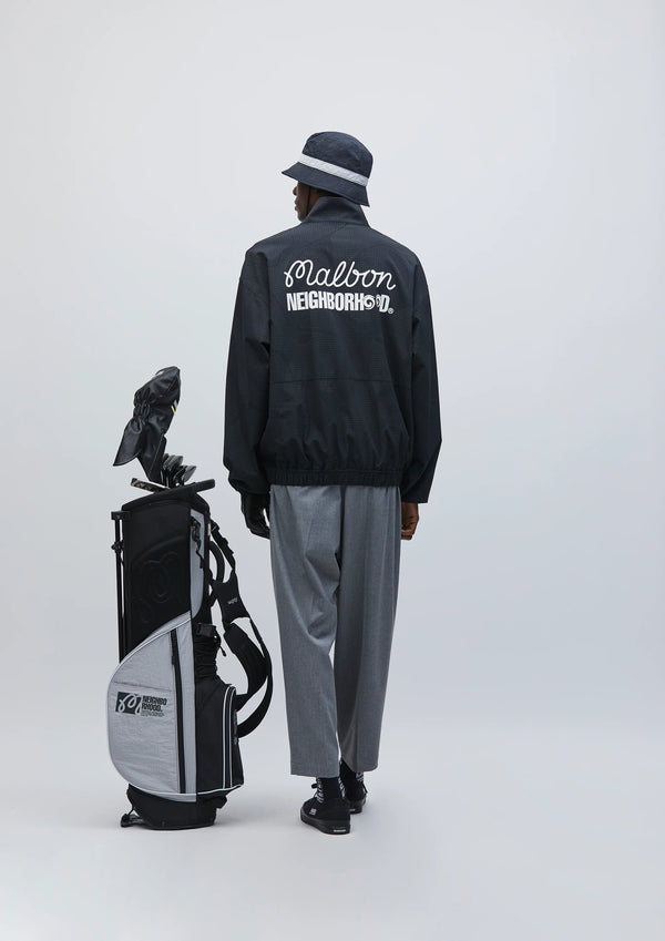 【NEIGHBORHOOD|ネイバーフッド】NH X MALBON GOLF . COURSE CAMO PATTERN JACKET/NH X マルボンゴルフ . コース カモ パターン ジャケット(BLACK)