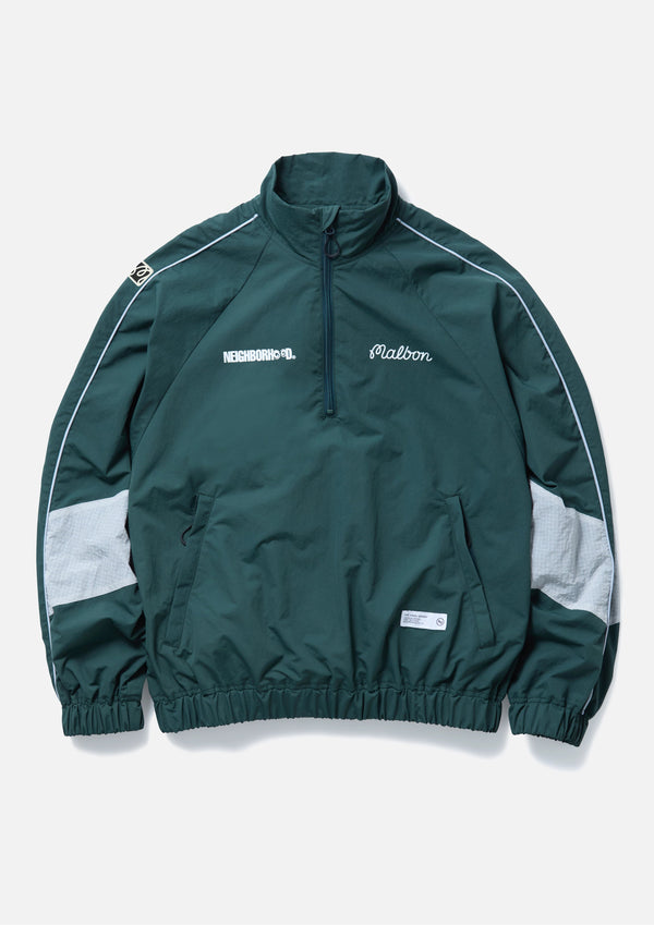 【NEIGHBORHOOD|ネイバーフッド】NH X MALBON GOLF . QUARTER ZIP JACKET /NH X マルボンゴルフ . クオータージップジャケット(GREEN)