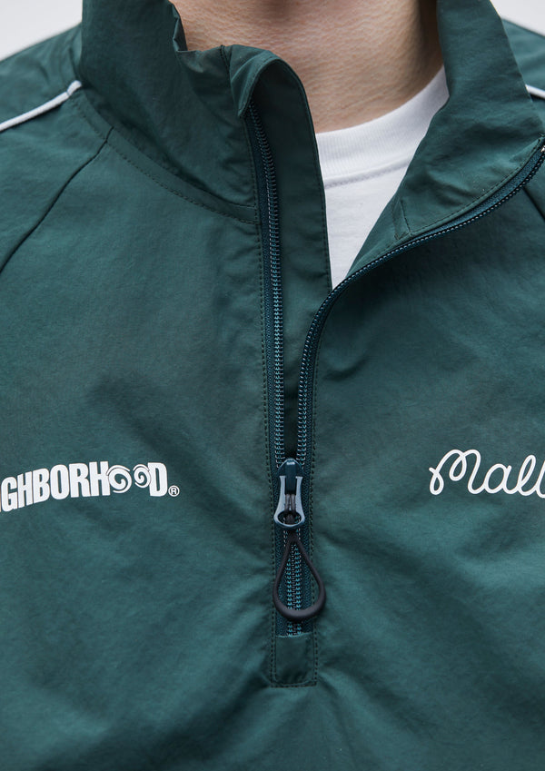 【NEIGHBORHOOD|ネイバーフッド】NH X MALBON GOLF . QUARTER ZIP JACKET /NH X マルボンゴルフ . クオータージップジャケット(GREEN)