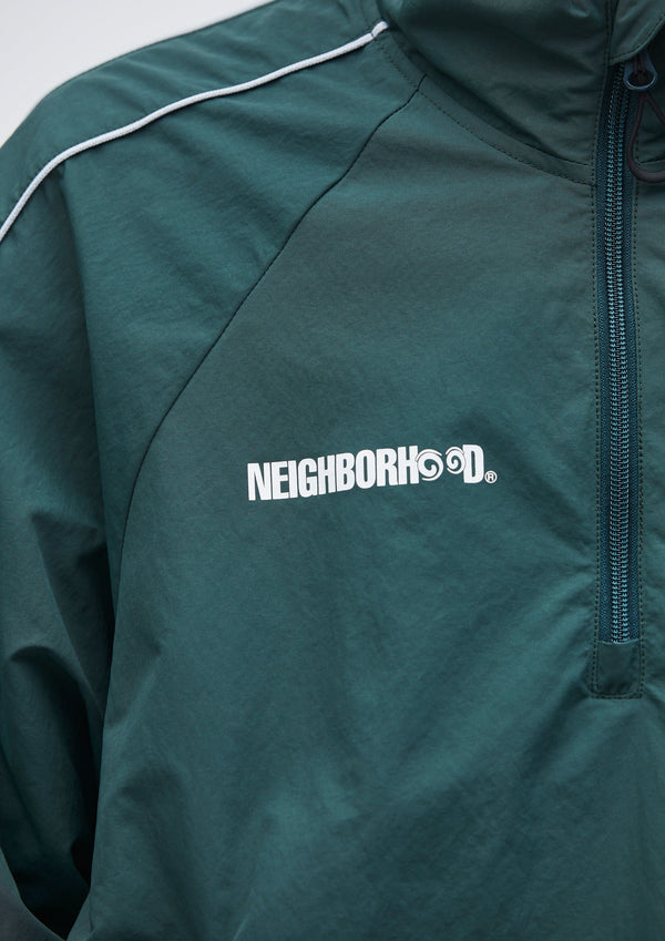 【NEIGHBORHOOD|ネイバーフッド】NH X MALBON GOLF . QUARTER ZIP JACKET /NH X マルボンゴルフ . クオータージップジャケット(GREEN)