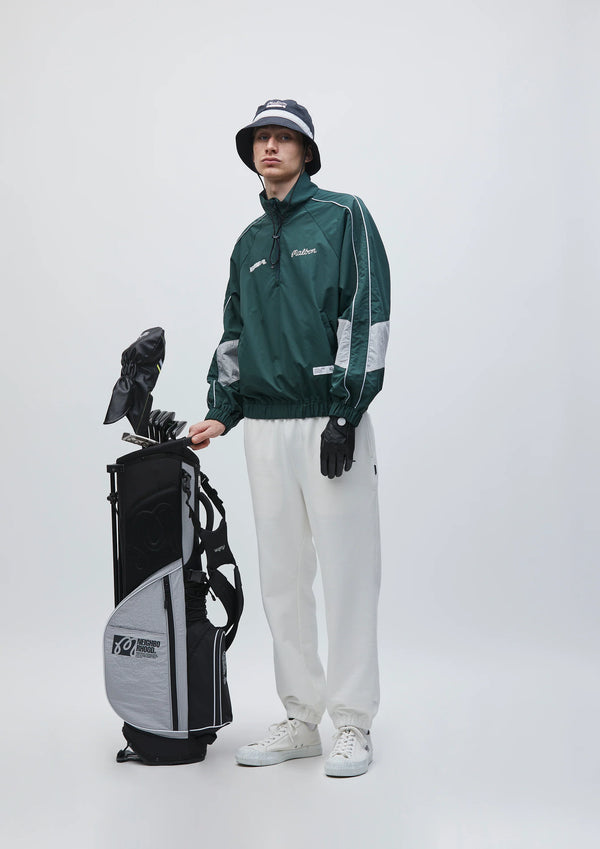 【NEIGHBORHOOD|ネイバーフッド】NH X MALBON GOLF . QUARTER ZIP JACKET /NH X マルボンゴルフ . クオータージップジャケット(GREEN)