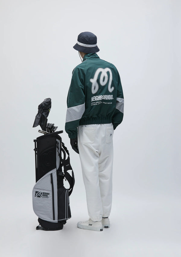 【NEIGHBORHOOD|ネイバーフッド】NH X MALBON GOLF . QUARTER ZIP JACKET /NH X マルボンゴルフ . クオータージップジャケット(GREEN)