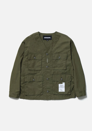NO COLLAR UTILITY JACKET