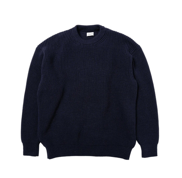 【tone|トーン】FISHERMAN SWEATER /フィシャーマン セーター(NAVY)