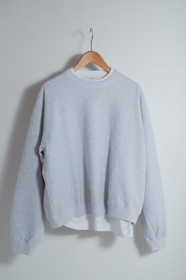 【tone|トーン】CRAW NECK SWEAT/クルーネックスウェット(ASH)