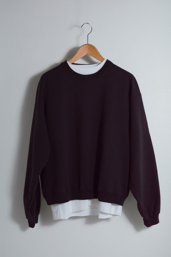 【tone|トーン】CRAW NECK SWEAT/クルーネックスウェット(CHACOAL)