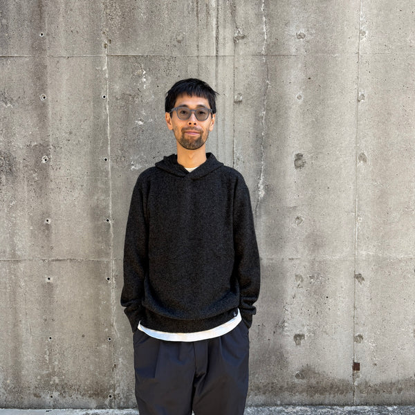 【STATIC|スタティック】YAK PULLOVER/ヤクプルオーバー(CARBON , UNDYED MOCHA)