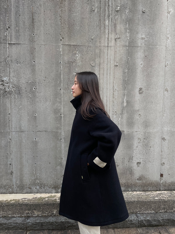 【FARAH|ファーラー】BAL COLLAR OVERCOAT/バルカラーオーバーコート(NAVY)