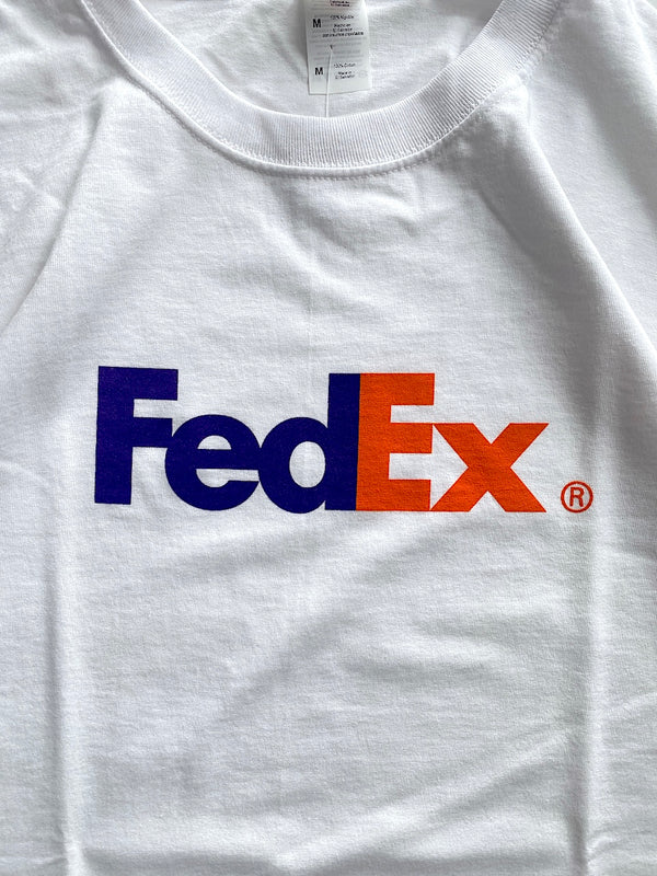 【ATLAS SCREEN PRINTING|アトラススクリーンプリンティング】FEDEX LOGO T-SHIRT/フェデックスロゴTシャツ(WHITE)