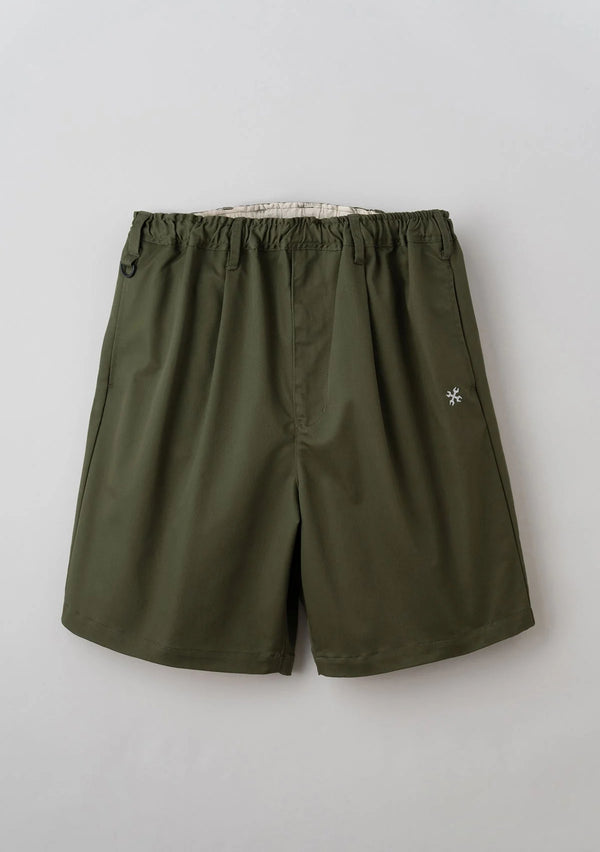 【BLUCO UNCROWD|ブルコ アンクラウド】 STRETCH EASY WORK SHORTS /ストレッチイージーワークショーツ(OLIVE)