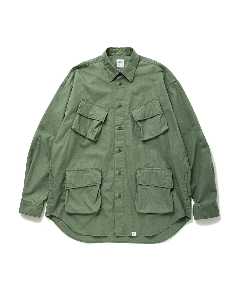 BEDWIN |ベドウィン】L/S BIG JUNGLE SHIRT 