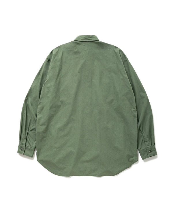 【BEDWIN |ベドウィン】L/S BIG JUNGLE SHIRT "KOVE"(OLIVE)