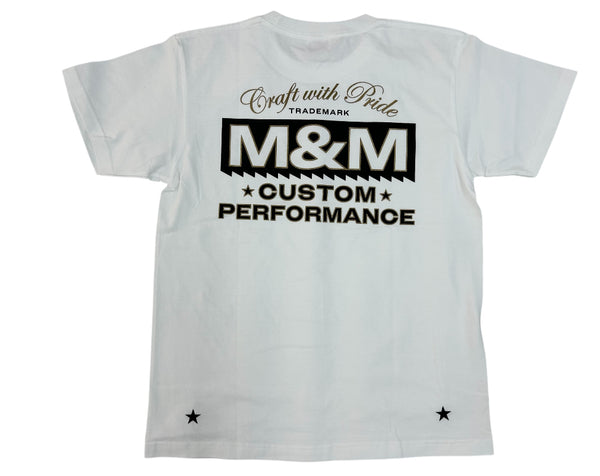 【M&M|エムアンドエム】CWP MT LOGO TEE(WHITE)