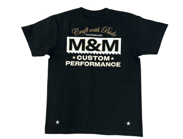【M&M|エムアンドエム】CWP MT LOGO TEE(BLACK)