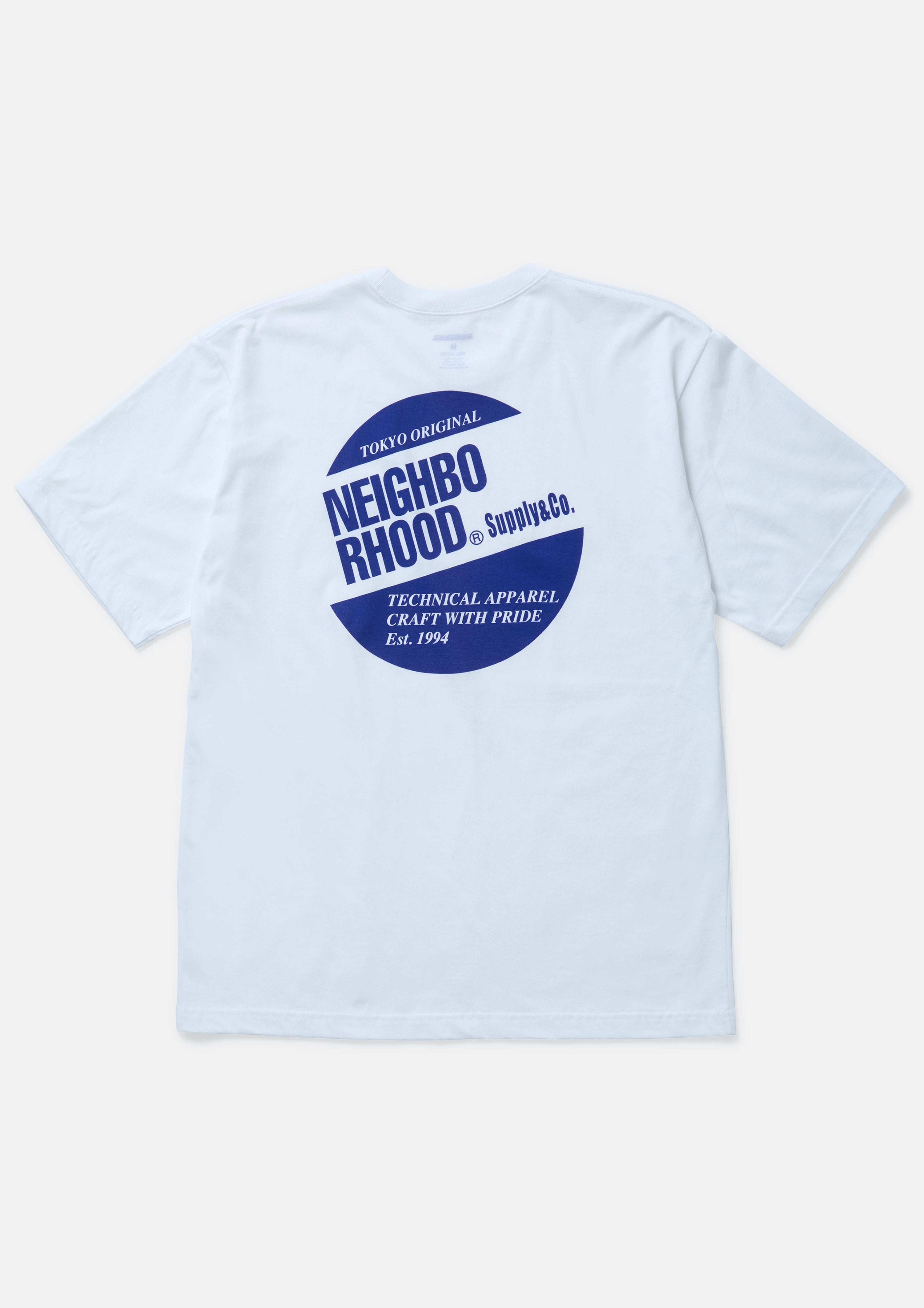 NEIGHBORHOOD|ネイバーフッド】NH . TEE SS-2 (WHITE×BLUE)公式