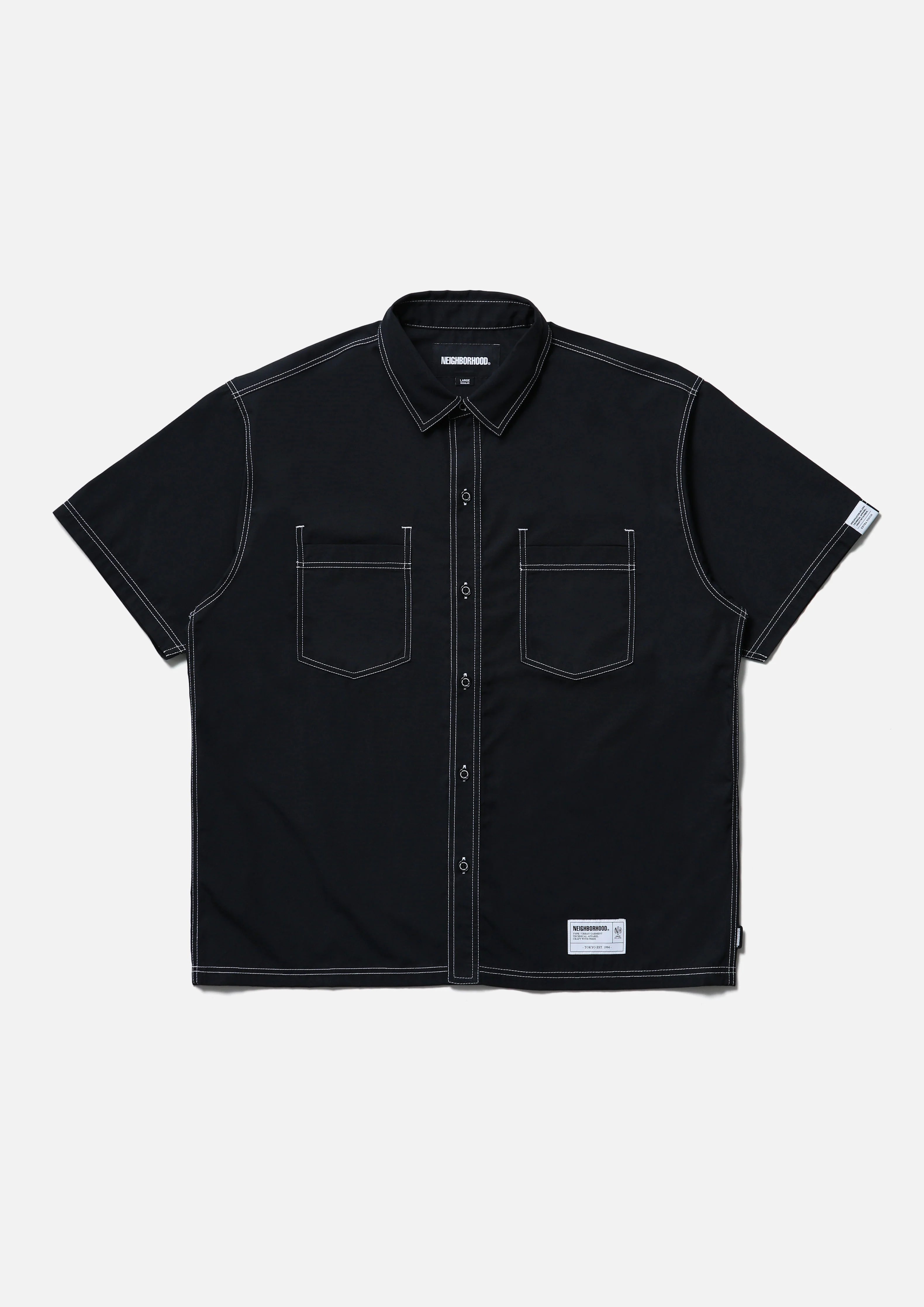 NEIGHBORHOOD|ネイバーフッド VISIBLE STITCHING SHIRT SS/ビジブル NEIGHBORHOOD|ネイバーフッド VISIBLE STITCHING SHIRT SS/ビジブル