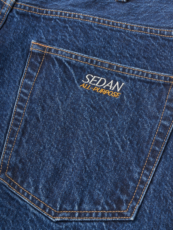 【SEDAN ALL-PURPOSE | セダンオールパーパス】OG LOGO CLASSIC FIT JEANS/オージーロゴクラシックフィットジーンズ(INDIGO)