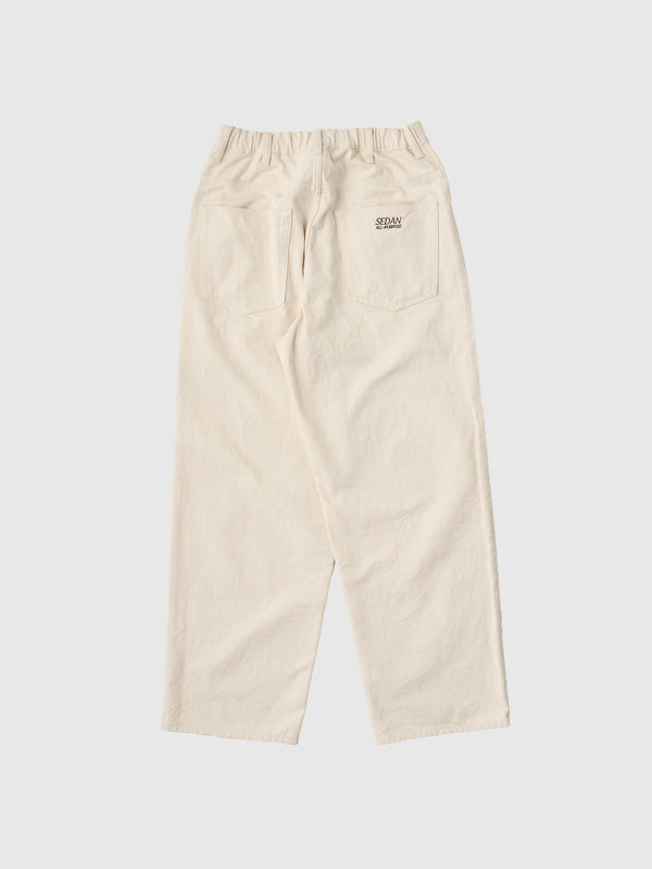 【SEDAN ALL-PURPOSE|セダンオールパーパス】CLASSIC FIT 5P PANTS/クラシックフィット5Pパンツ(IVORY)