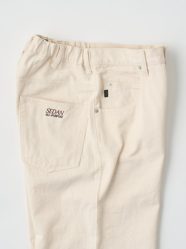 【SEDAN ALL-PURPOSE|セダンオールパーパス】CLASSIC FIT 5P PANTS/クラシックフィット5Pパンツ(IVORY)