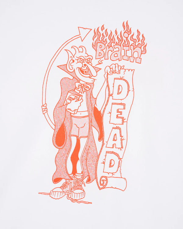 【BRAIN DEAD|ブレインデッド】JUDGEMENT L/S T-SHIRT/L/S Tシャツ(WHITE)