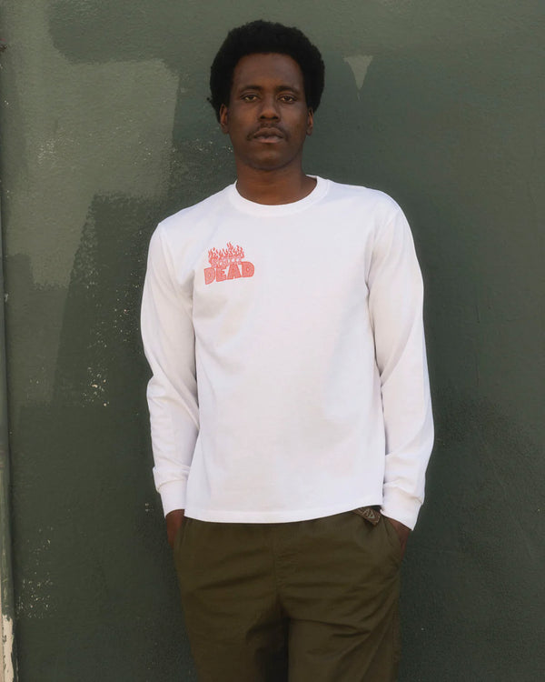 【BRAIN DEAD|ブレインデッド】JUDGEMENT L/S T-SHIRT/L/S Tシャツ(WHITE)