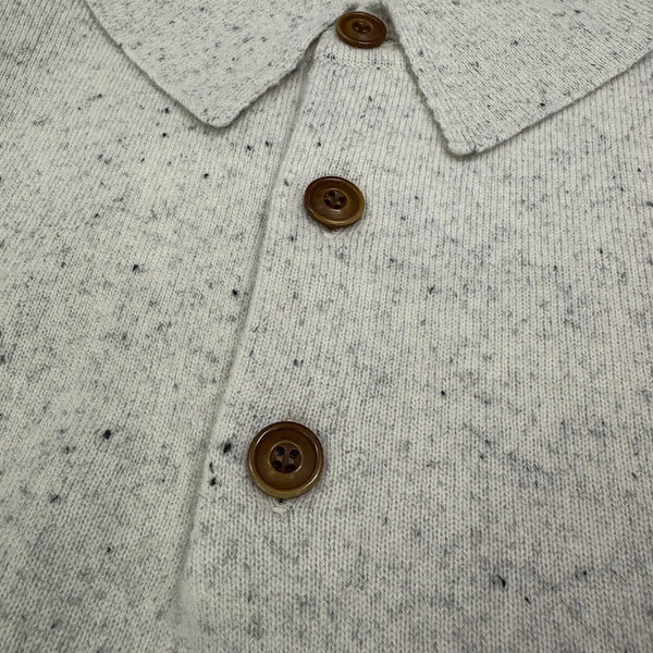 【CREPUSCULE|クレプスキュール】KNIT POLO/ニットポロ(WHITE , GRAY , BLACK) 正規取扱店舗 公式オンライン通販 島根 松江 26FW 