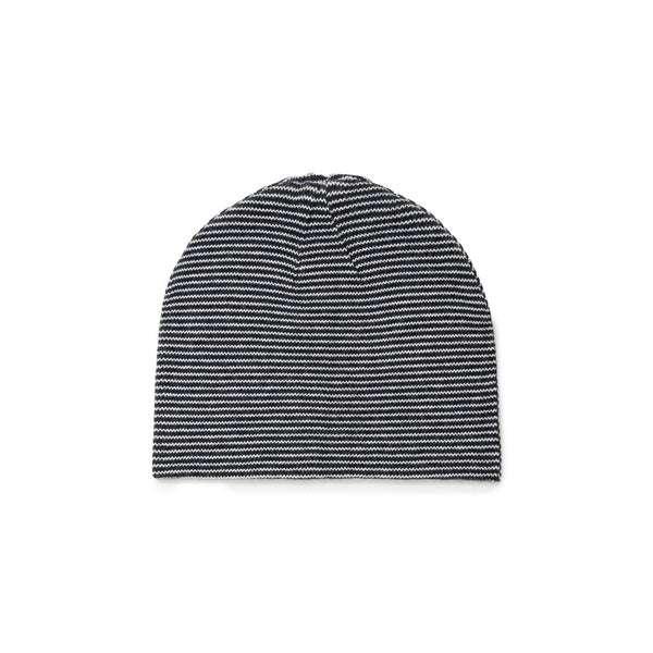 【SOL soonerorlater|ソル スーナーオアレイター】KNITTED BORDER BEANIE(BLACK&IVORY) 正規取扱店舗 公式オンライン通販 島根 松江 ビーニー 26AW GuruGuruロゴ