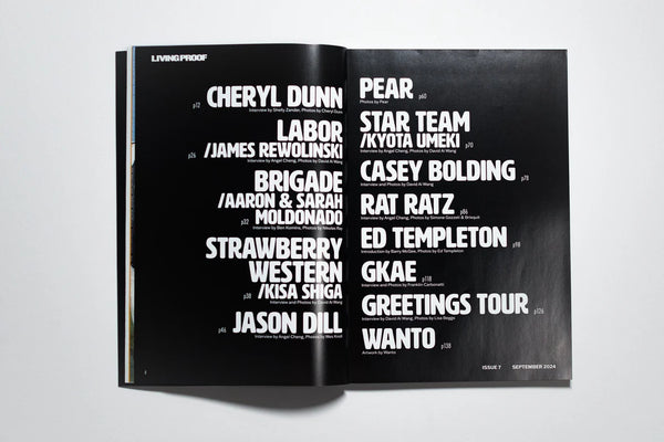 LIVING PROOF MAGAZINE "issue7"/リビングプルーフマガジン "issue7"