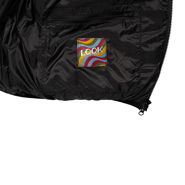 【LQQK STUDIO | ルックスタジオ】DOWN WAVE JACKET/ダウンウェーブ ジャケット(BLACK)