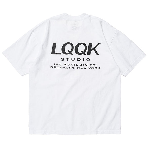 【LQQK STUDIO | ルックスタジオ】LQQK SHOP SHIRT S/S TEE/ルック ショップ SS Tシャツ(WHITE)