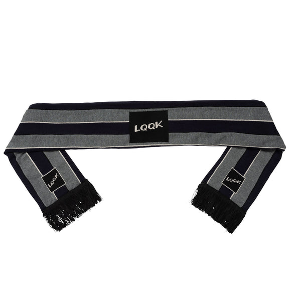 【LQQK STUDIO | ルックスタジオ】KNIT SCARF/ニットスカーフ(NAVY)