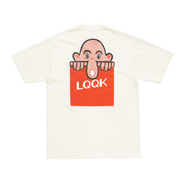 【LQQK STUDIO | ルックスタジオ】ERIC ELMS-KILROY TEE/エリック エルムズ キルロイTシャツ(NATURAL)