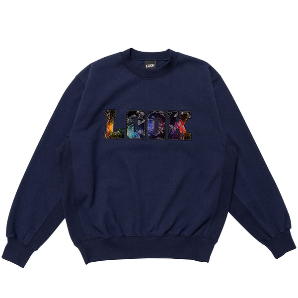 【LQQK STUDIO|ルックスタジオ】BUS SEAT SWEAT CREWNECK/バスシートスウェットクルーネック(BLUE , BEIGE)
