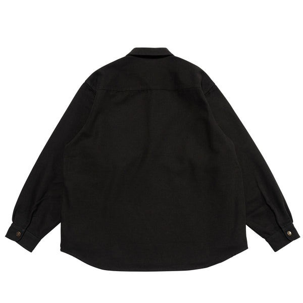 【LQQK STUDIO|ルックスタジオ】WORK SHIRT/ワークシャツ(BLACK)
