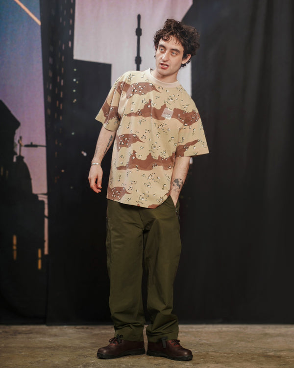 【LQQK STUDIO|ルックスタジオ】CAMO BOX LOGO TEE/カモ ボックスロゴTシャツ(CAMO)
