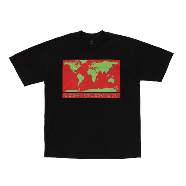 WORLD MAP TEE/ワールドマップTシャツ(BLACK)