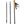 【GOSSAMER GEAR|ゴッサマーギア】LT5 THREE PIECE CARBON TREKKING POLES-pair(BLACK)