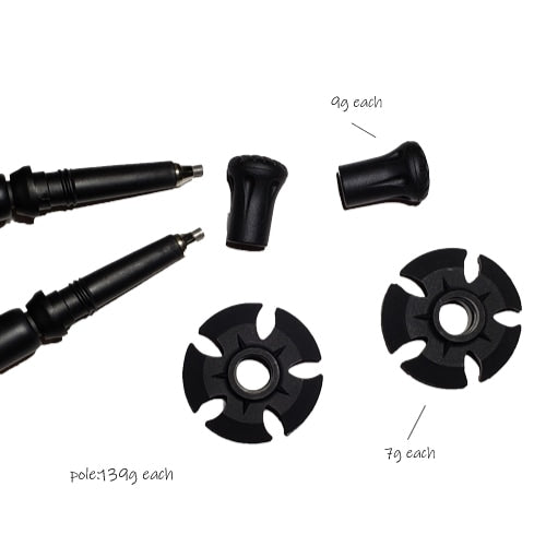 【GOSSAMER GEAR|ゴッサマーギア】LT5 THREE PIECE CARBON TREKKING POLES-pair(BLACK)