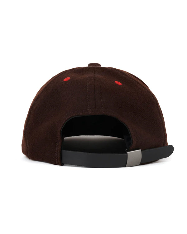 【BRAIN DEAD|ブレインデッド】FLANNEL CLASSIC LOGOHEAD 6 PANEL HAT/フランネルクラシックロゴヘッド6パネルハット(BROWN)