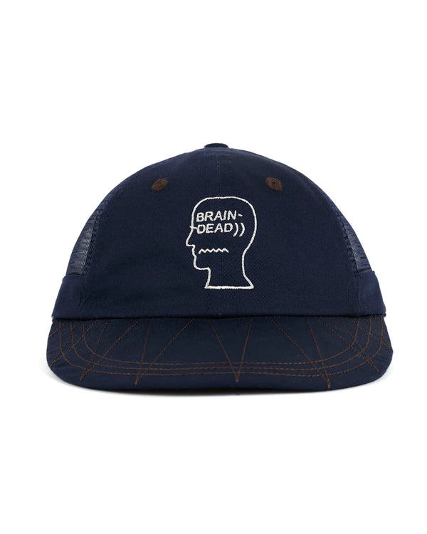 【BRAIN DEAD|ブレインデッド】LOGOHEAD LONG BRIM/ロゴヘッドロングブリム(NAVY)
