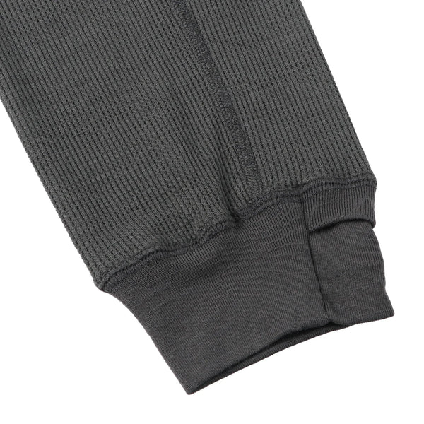 【PAPERSKY WEAR|ペーパースカイウェア】MERINO WAFFLE LONG T-SHIRT/メリノワッフル ロングTシャツ(BLACK)