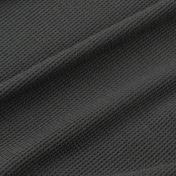 【PAPERSKY WEAR|ペーパースカイウェア】MERINO WAFFLE LONG T-SHIRT/メリノワッフル ロングTシャツ(BLACK)