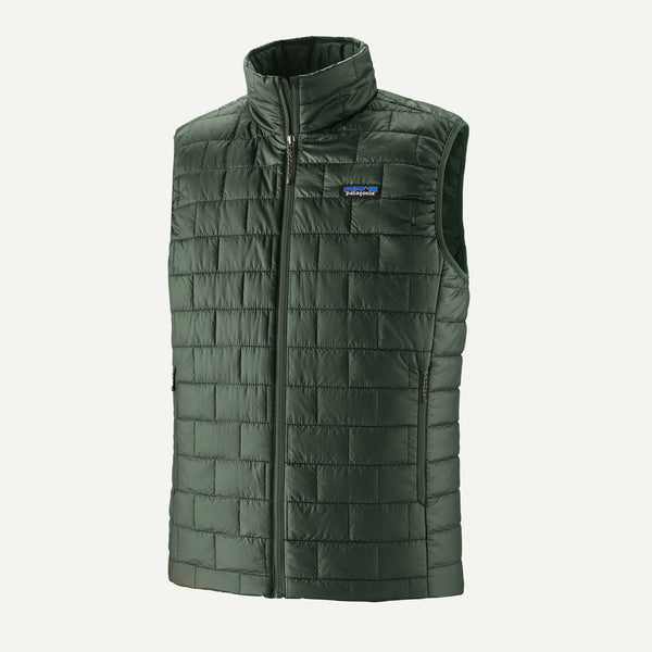 【PATAGONIA|パタゴニア】M'S NANO PUFF VEST/メンズ・ナノ・パフ・ベスト(TLGR , BLK) 26FW 正規取扱店舗 公式オンライン通販 島根 松江 中綿ベスト 軽量 アウトドア