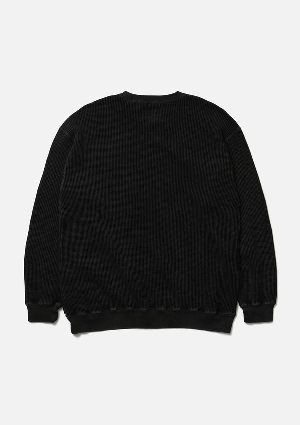 【NEIGHBORHOOD|ネイバーフッド】PIGMENT WAFFLE CREWNECK LS (OLIVE DRAB,BLACK)