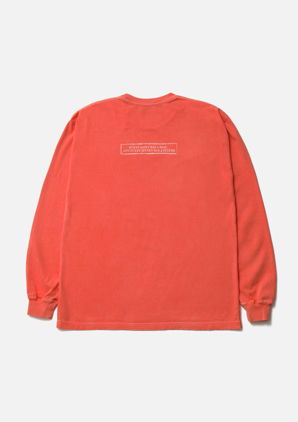 【NEIGHBORHOOD|ネイバーフッド】NH . TEE LS-3(GRAY,ORANGE )