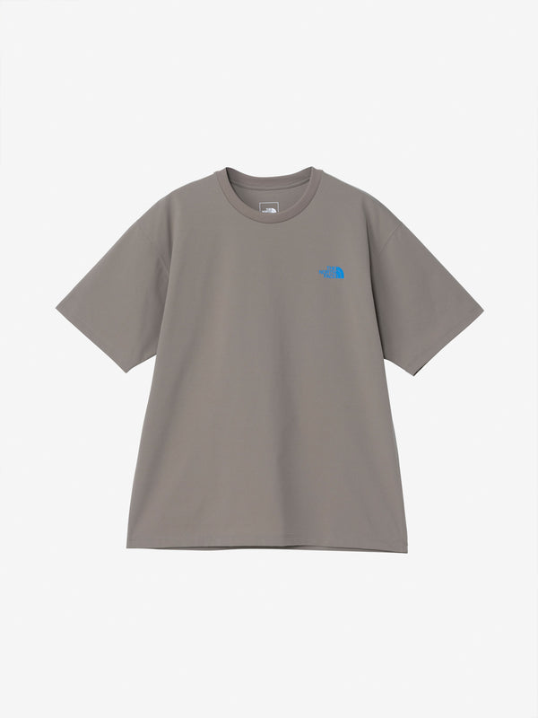 【THE NORTH FACE|ザノースフェイス】S/S FREE RUN ES GRAPHIC CREW/S/Sフリーラン ES グラフィッククルー(W ホワイト,CR キャバングレー,K ブラック)